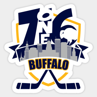 716 Buffalo Hockey Color Sticker